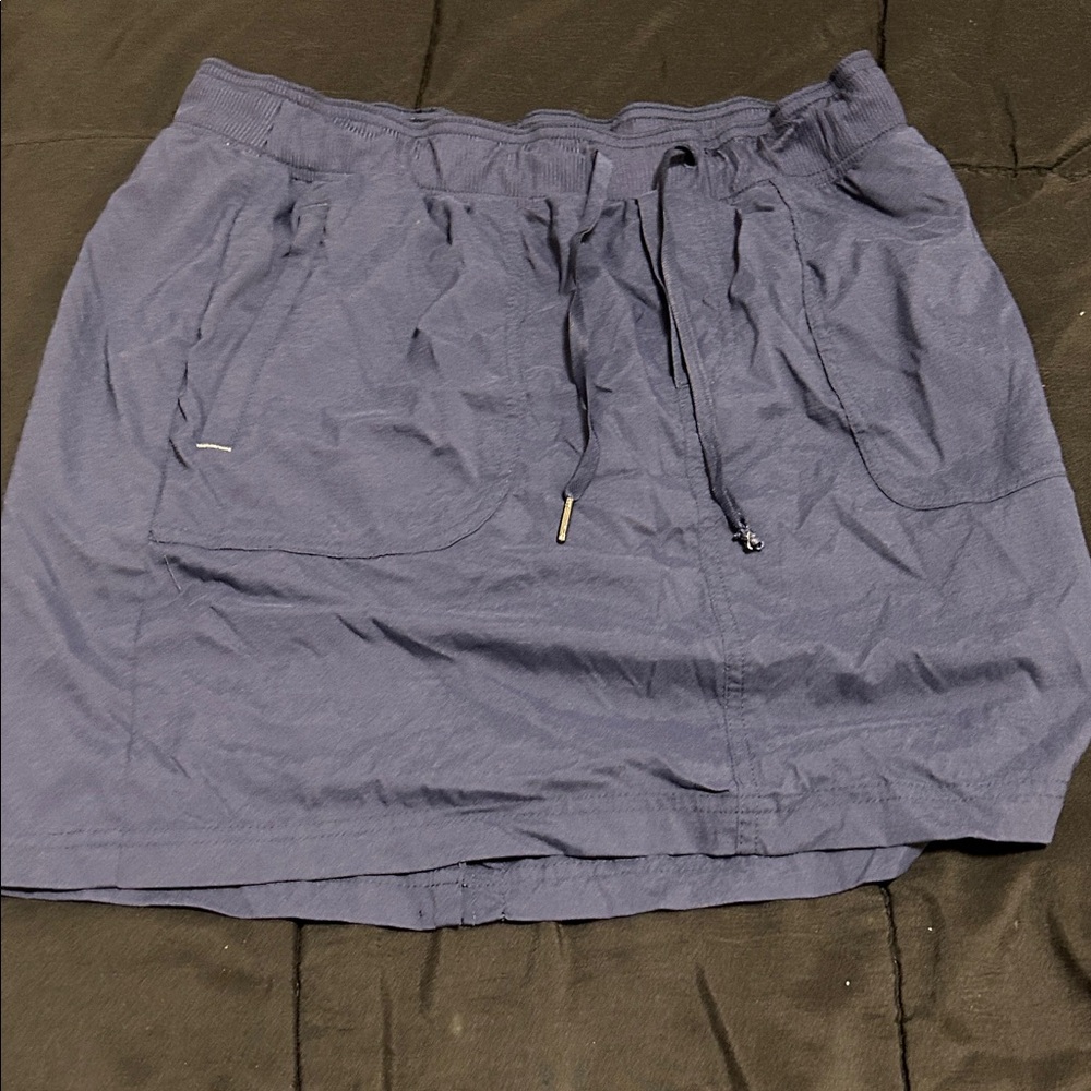 L.L. Bean Navy Skirt with Drawstring